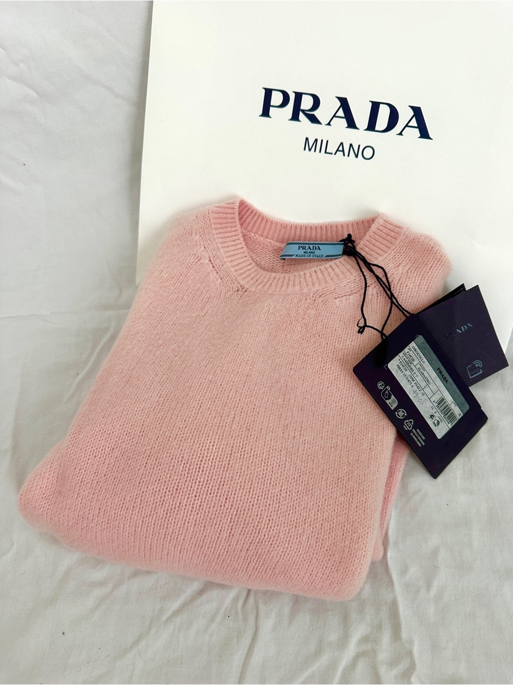 Prada Pink Cashmere Sweater.